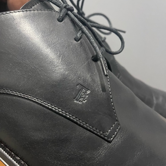 Tod’s Black Dress lace ups shoes Sz 12 - Picture 5 of 13